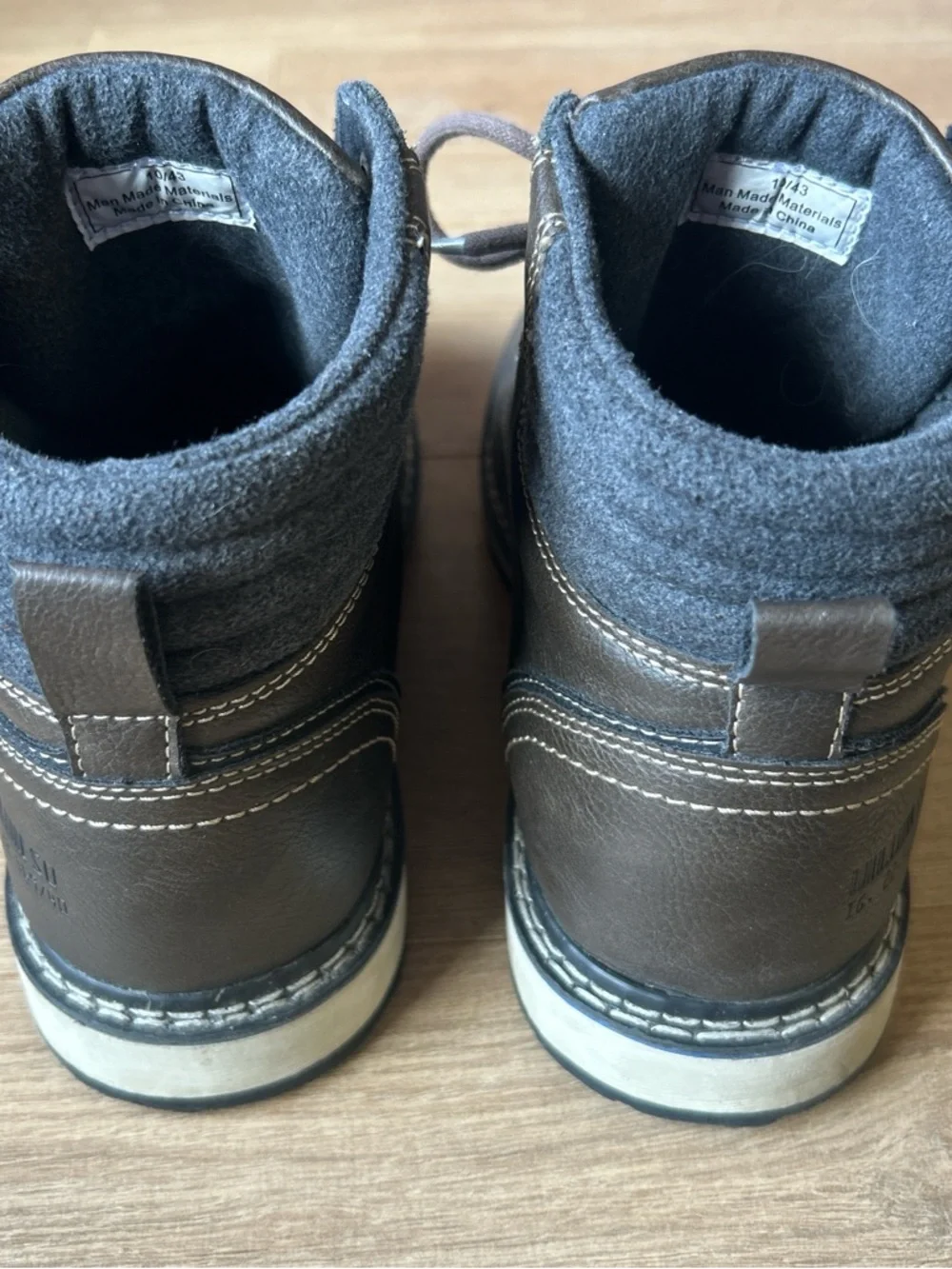 B-52 by Bulldoxer Men's Brown‎ Leather Lace-Up Boots